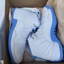 White/University Blue Retro 12 