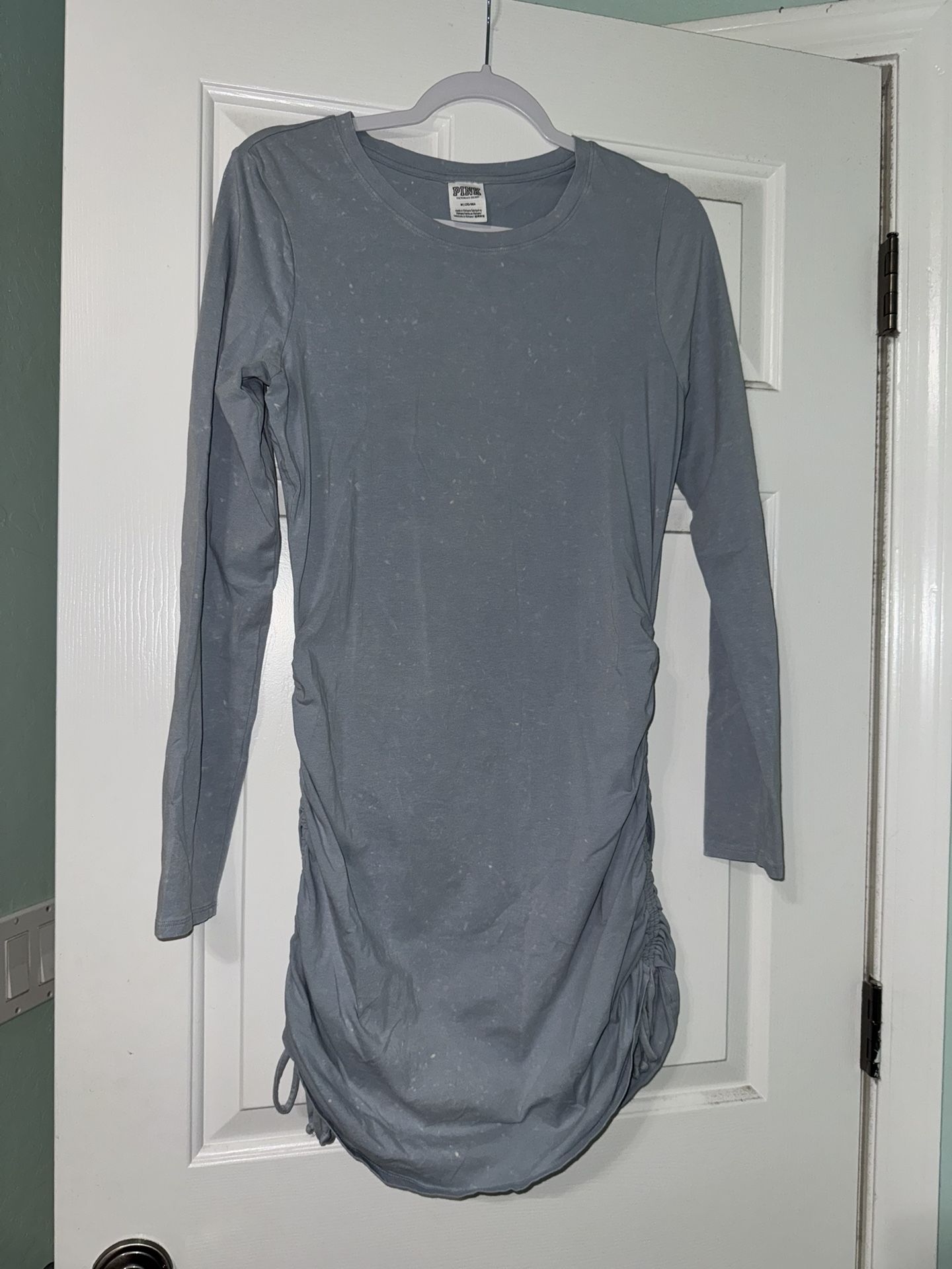 Pink/ Victoria Secret Baby Blue scrunched on the sides Dress Size Medium