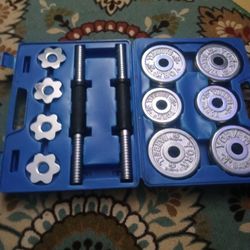 York 30 Lb Chrome Adjustable Weight Set Never Used 33549 Lutz