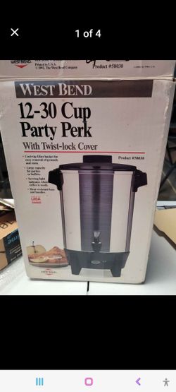 West bend 12-30 cup party perk coffee maker pick up st bernard