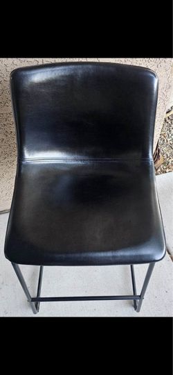 Modern Faux Leather Bar Stool 26”