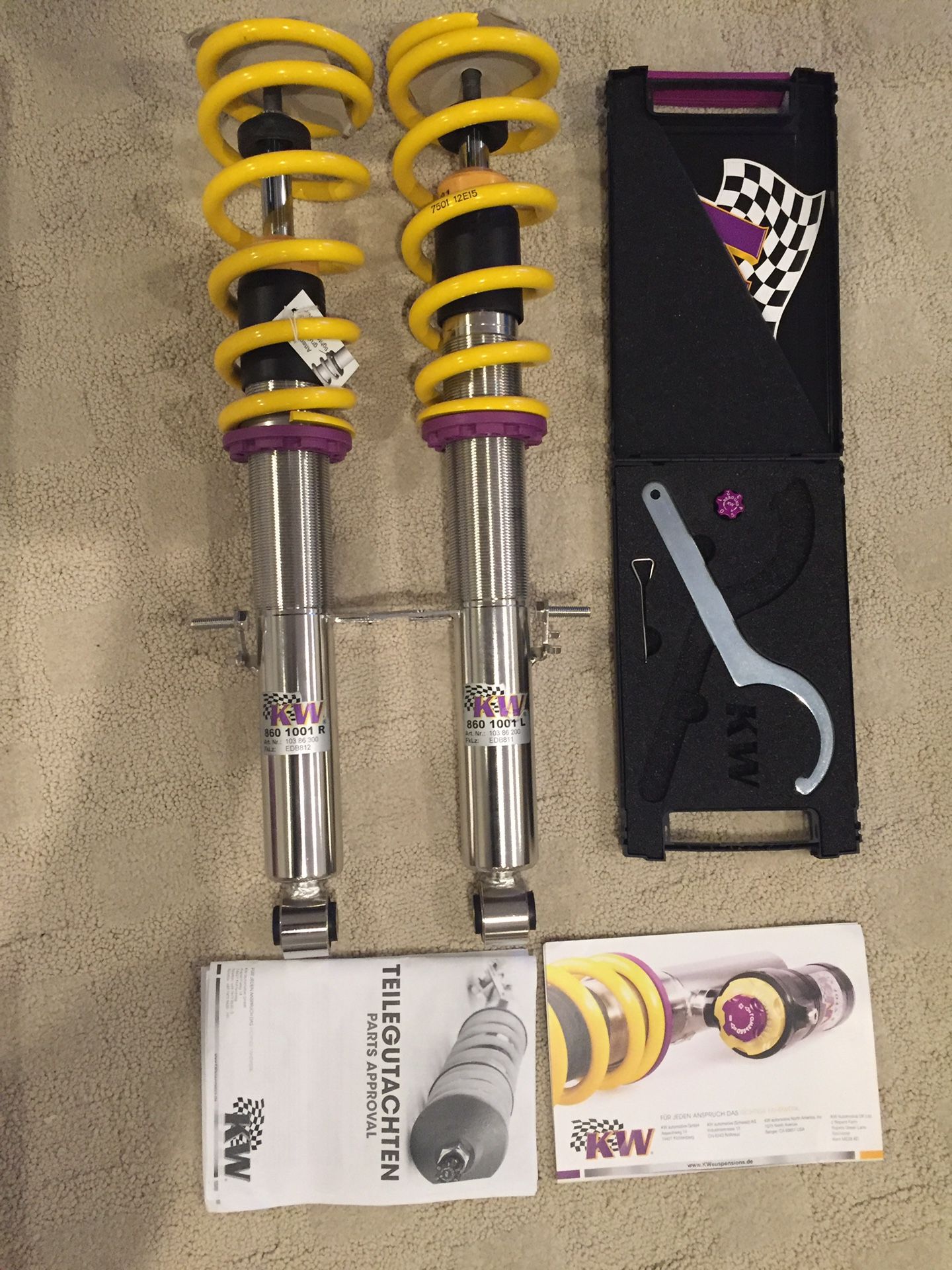 New KW V1 Coilovers- Nissan 370Z or Infiniti G37 Coupe