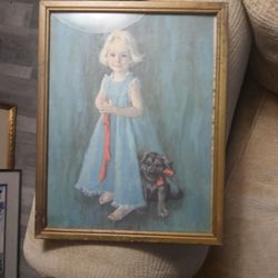 Hand Painted Vintage Painting Sighned Faded Signature