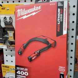 MILWAUKEE REDLITHIUM USB 400L NECK LIGHT 