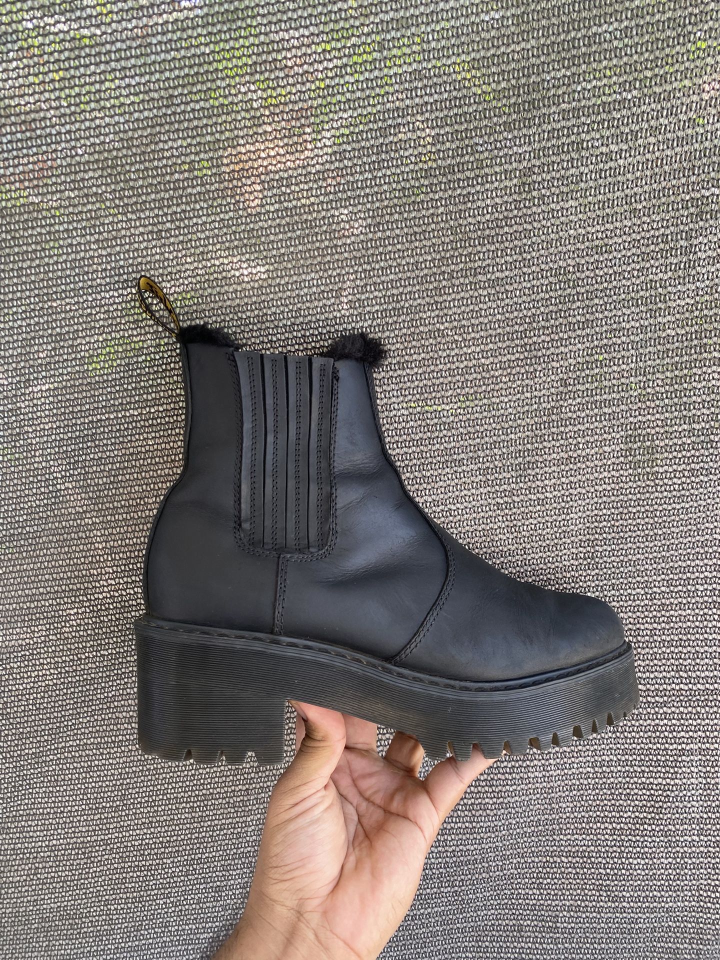 Dr. Martens Rometty Faux Fur Leather Chelsea Boots
