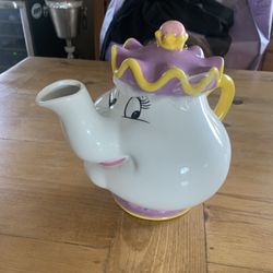 Hand Painted Disney Beauty And Beast ceramic Tea Pot 