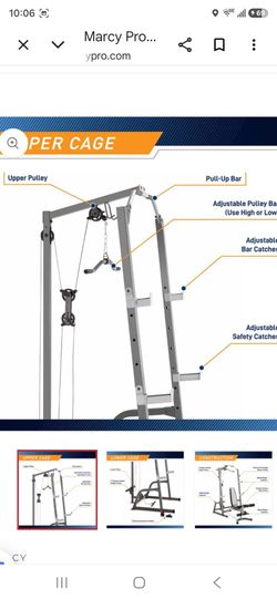 Gym rack with a pulley in good shape