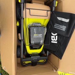 RYOBI 40V HP Brushless 20 in. Cordless Electric Battery walk  Behind Self-Propelled l