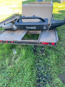 Heavy duty steel 3 piece winch bumper