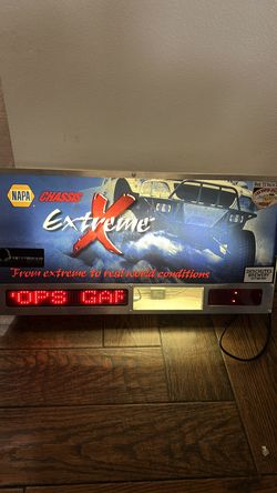 NAPA AUTO LED MARQUEE DISPLAY CLOCK 4 X 4 EXTREME TRUCK MAN CAVE SIGN