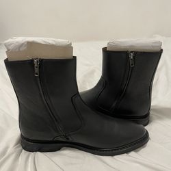 Frye Paul Inside Zip Black Ankle Boots Size 10 with Box Excellent Condition