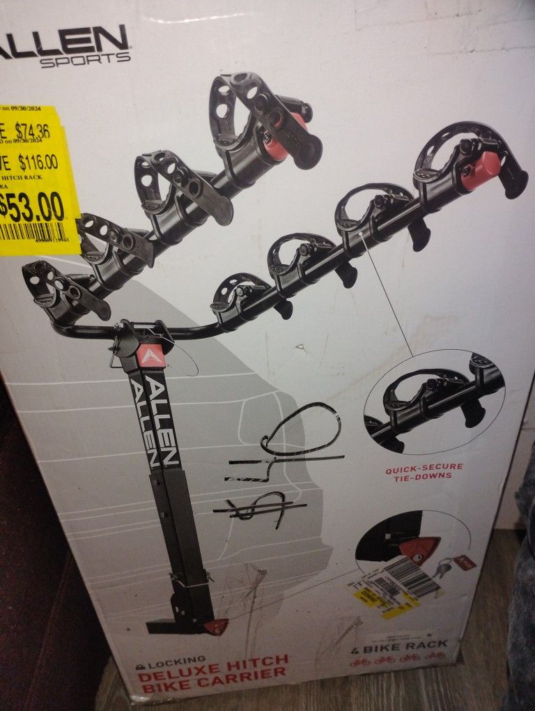 Deluxe Bike Rack Fits 4 Bikes