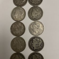 Morgan One Dollar Silver Coins
