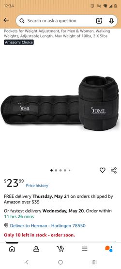 Ankle weights 5lb each (2)