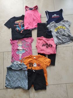 10 pieces including Halloween top and other girls clothes 5/ 6