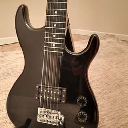Vintage Gremlin 3/4 Size Electric Guitar. Gloss Black With Case (Mint Condition)