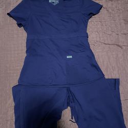 Greys Anatomy Purple Scrub Set