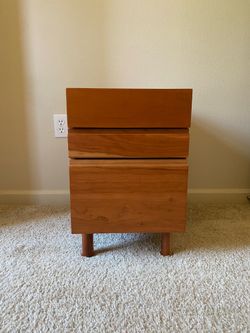 Solid Wood Side Table - $70