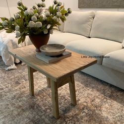 Earthy Organic Elements Home Decor Small Side Table/Kid’s Desk 