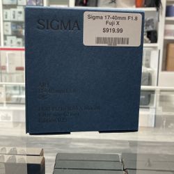 Sigma 17-40mm F1.8 Lens For Fuji