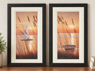 2 pictures by Diane Romanello, titled At Last and Life's Dream