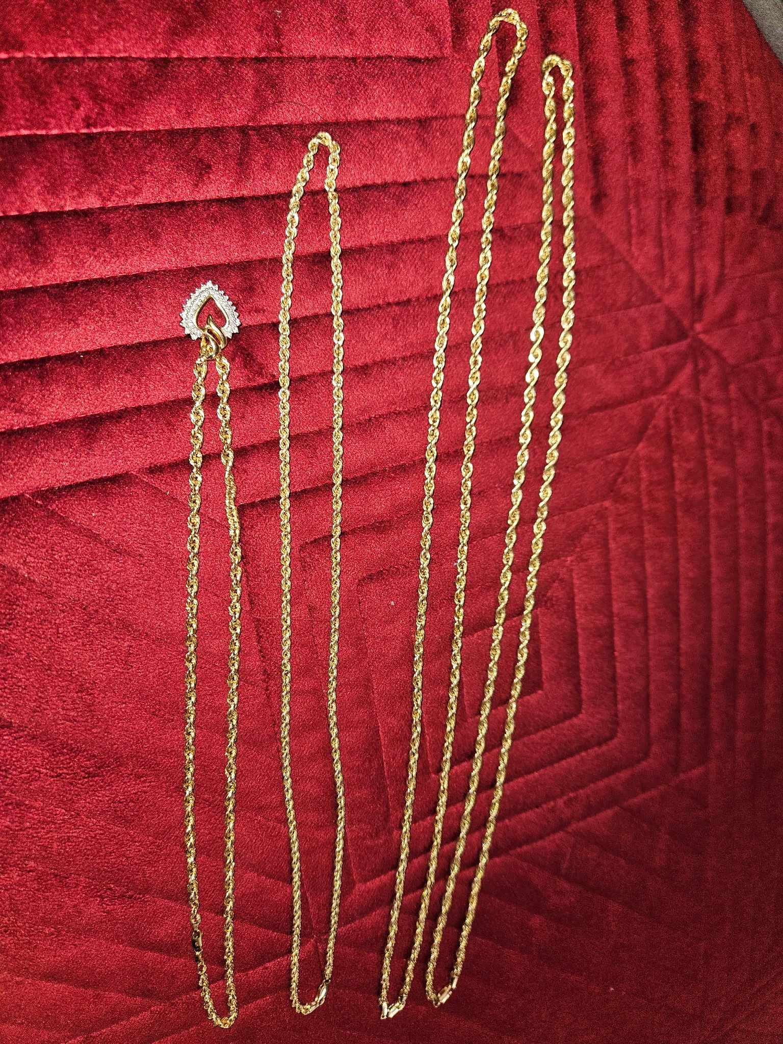 10k Gold Rope Chains