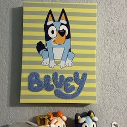 Bluey Wall Canvas