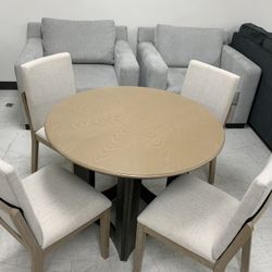 Dining Set ,4 Chairs,adjustable Back , No Credit Needed 