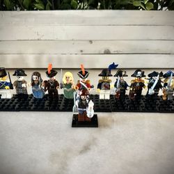 14 Lego Custom Pirates Of The Caribbean Minifigures
