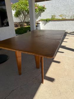 Mid-Century Modern Wood Dining Table