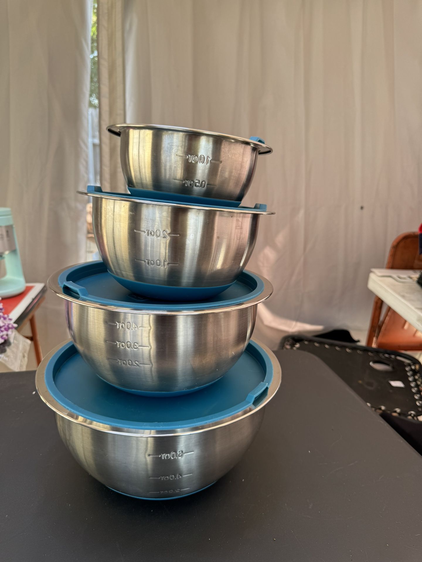 Stainless steel, mixing bowls