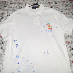 polo ralph lauren White Panited Shirt