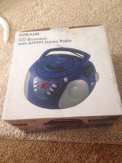Brand new cd boom box with am/fm stereo radio