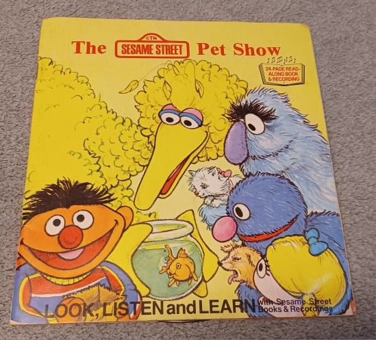 Sesame Street Record And Read Along Book Bert Ernie Bird