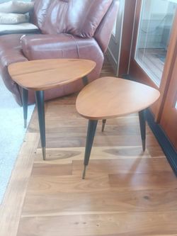 Scandia stacking tables x2