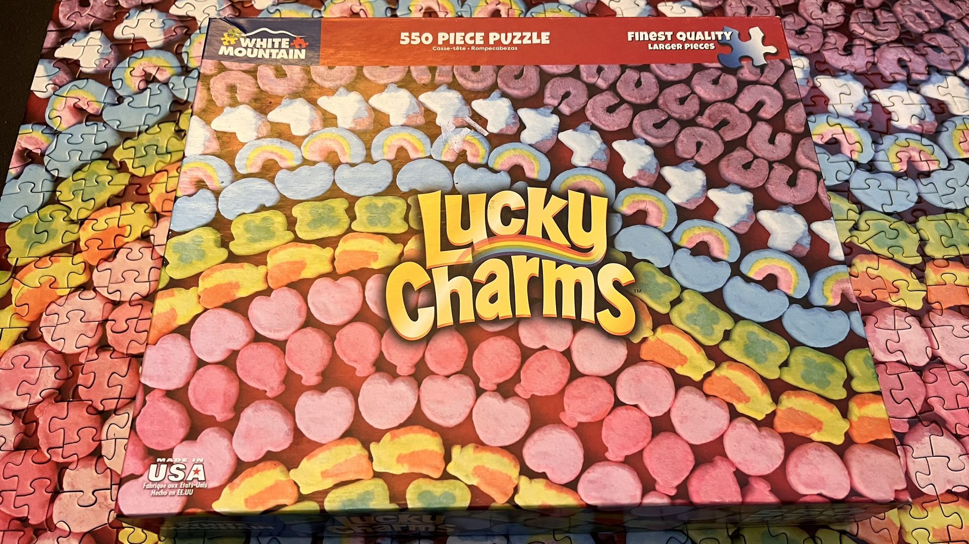 550 Piece 18” X 24” Lucky Charms Puzzle
