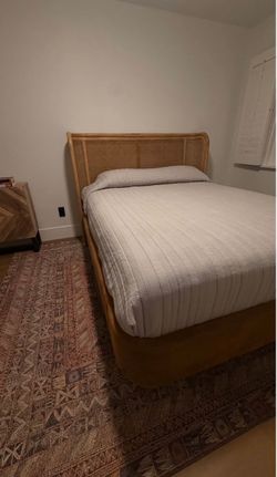 Anthropologie Queen Bed frame and bed