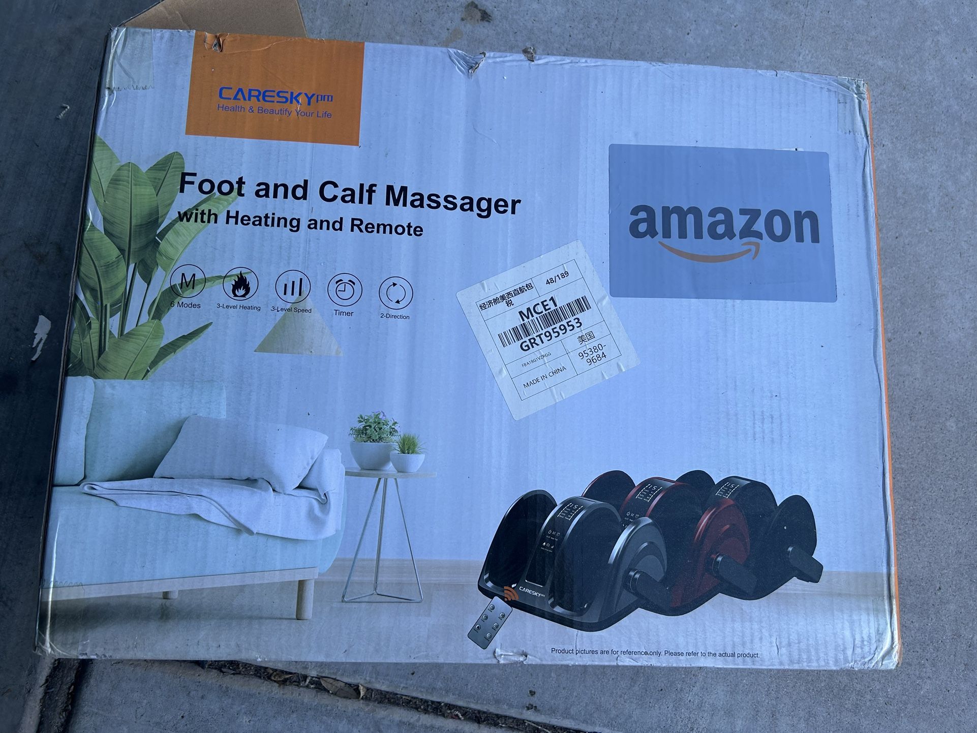 Foot and calf massager brand new in the box