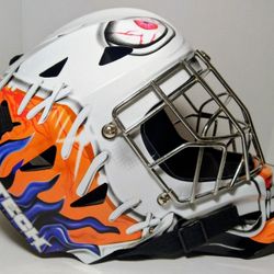 ITECH PROFILE 1400D "PHANTOM" GRAPHICS SENIOR HOCKEY GOALIE MASK!!! RARE!!! LIKE NEW CONDITION!!! 🦹🏽👻🥅🏆😍