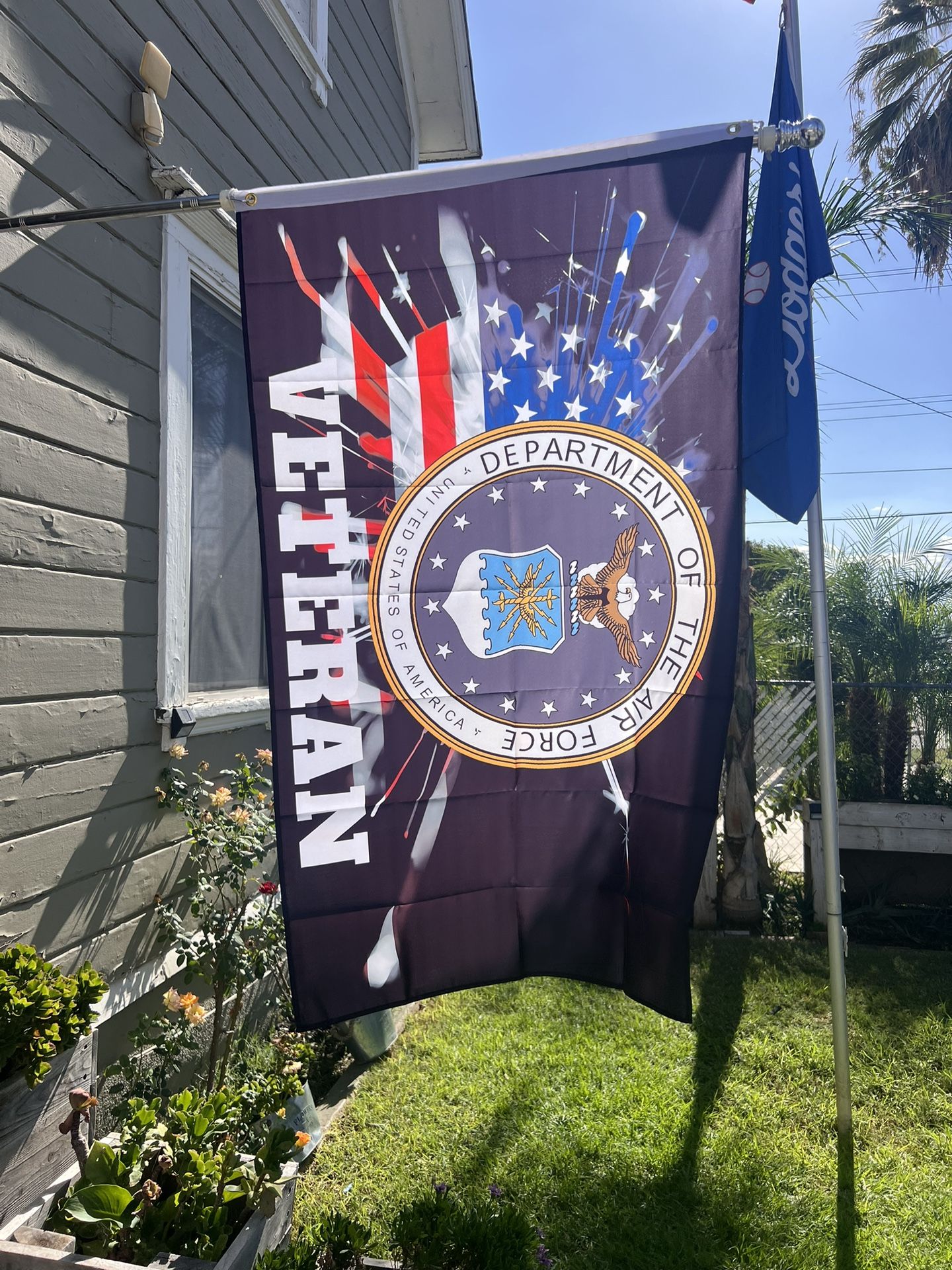 Air Force Veteran Flag Size 3ftx5ft
