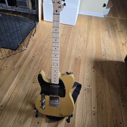 Left Handed Fender Squire Telecaster Guitar