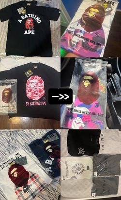 Bape tees and amiri