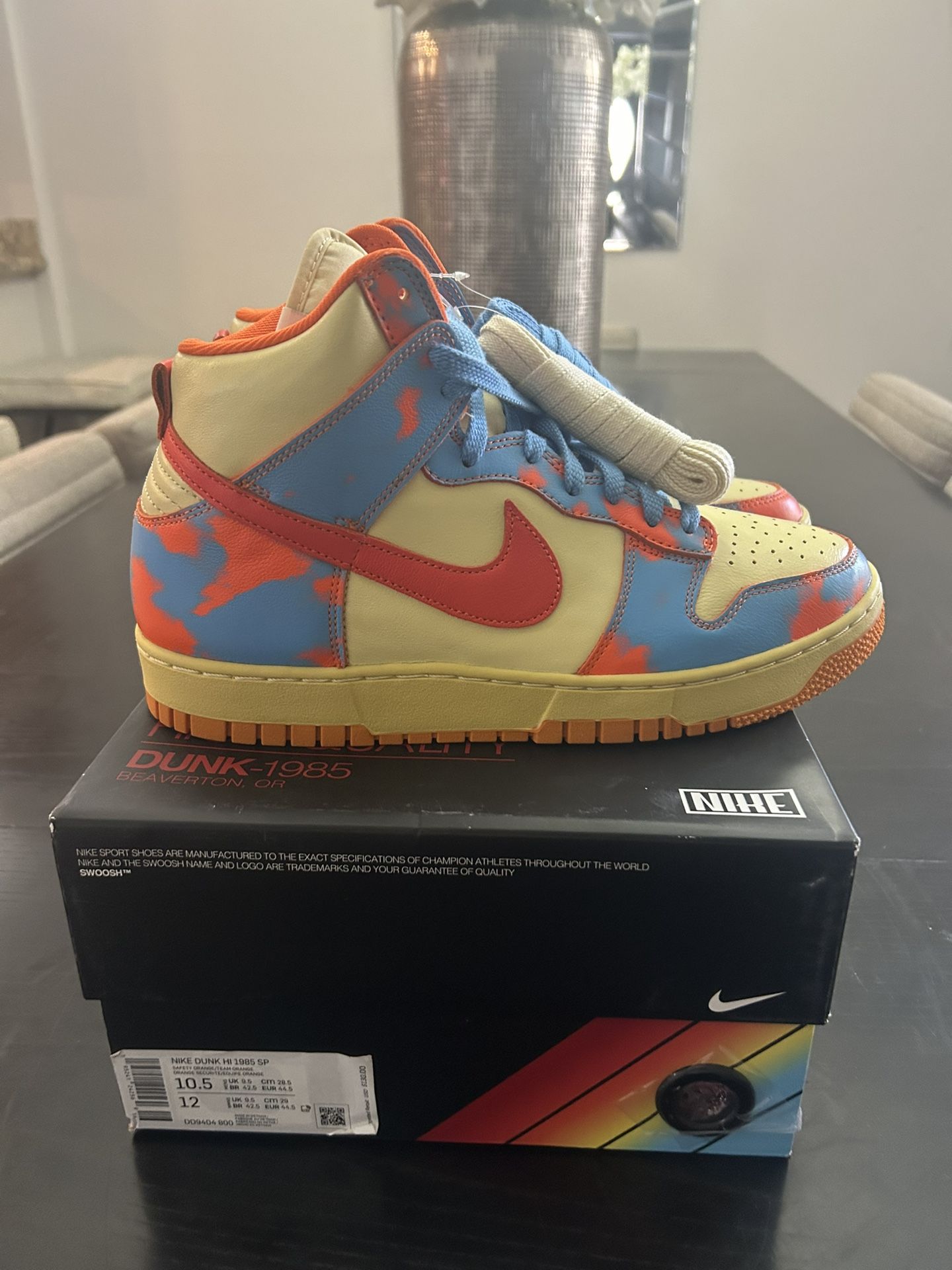 NIKE DUNK HI 1985 SP Red Acid Wash ナイキ ダンク レッド アシッド 