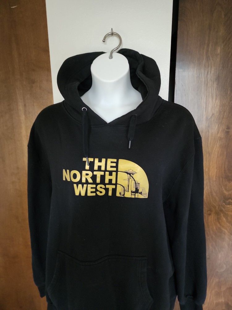 The North Face Black And Gold Hoodie