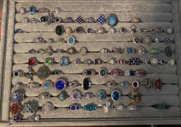 $15 per ring. Most sterling silver