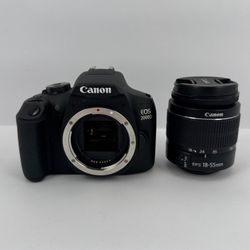 Canon EOS 2000D 24.1MP Digital SLR DSLR Camera