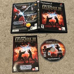 Star Wars Episode 3 III Revenge of the Sith Sony PlayStation 2 PS2 Complete CIB