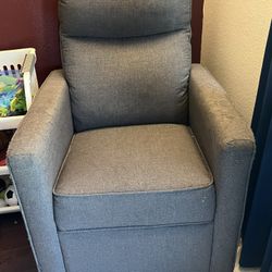 linen rocker armchair