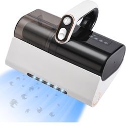 Mattress vacuum features a high-speed soft bristle rolling brush that rolls,