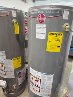 New Water Heater Rheem Performance Platinum
